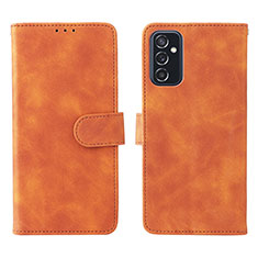 Custodia Portafoglio In Pelle Cover con Supporto L01Z per Samsung Galaxy M52 5G Marrone