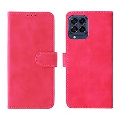 Custodia Portafoglio In Pelle Cover con Supporto L01Z per Samsung Galaxy M53 5G Rosa Caldo
