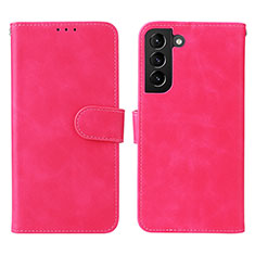 Custodia Portafoglio In Pelle Cover con Supporto L01Z per Samsung Galaxy S21 5G Rosa Caldo
