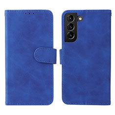 Custodia Portafoglio In Pelle Cover con Supporto L01Z per Samsung Galaxy S25 5G Blu