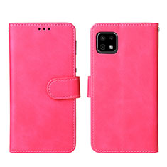 Custodia Portafoglio In Pelle Cover con Supporto L01Z per Sharp Aquos Sense6 Rosa Caldo