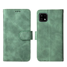 Custodia Portafoglio In Pelle Cover con Supporto L01Z per Sharp Aquos Sense6s Verde