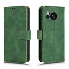 Custodia Portafoglio In Pelle Cover con Supporto L01Z per Sharp Aquos Sense8 Verde