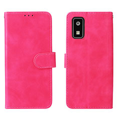 Custodia Portafoglio In Pelle Cover con Supporto L01Z per Sharp Aquos wish Rosa Caldo