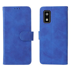 Custodia Portafoglio In Pelle Cover con Supporto L01Z per Sharp Aquos wish2 Blu