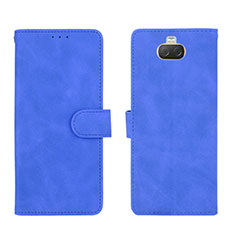 Custodia Portafoglio In Pelle Cover con Supporto L01Z per Sony Xperia 10 Plus Blu