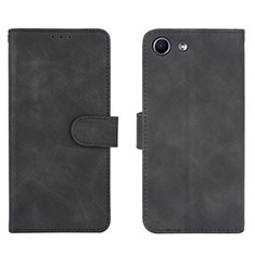 Custodia Portafoglio In Pelle Cover con Supporto L01Z per Sony Xperia Ace Nero