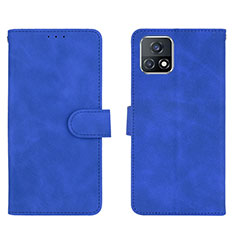 Custodia Portafoglio In Pelle Cover con Supporto L01Z per Vivo iQOO U3x 5G Blu