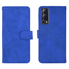 Custodia Portafoglio In Pelle Cover con Supporto L01Z per Vivo iQOO Z3 5G Blu