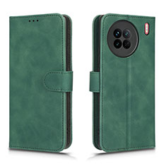 Custodia Portafoglio In Pelle Cover con Supporto L01Z per Vivo X90 5G Verde