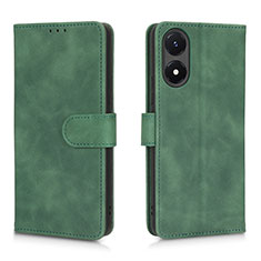 Custodia Portafoglio In Pelle Cover con Supporto L01Z per Vivo Y02S Verde