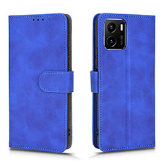 Custodia Portafoglio In Pelle Cover con Supporto L01Z per Vivo Y10 Blu