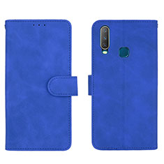 Custodia Portafoglio In Pelle Cover con Supporto L01Z per Vivo Y11 Blu