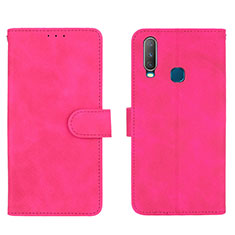 Custodia Portafoglio In Pelle Cover con Supporto L01Z per Vivo Y11 Rosa Caldo