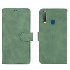 Custodia Portafoglio In Pelle Cover con Supporto L01Z per Vivo Y11 Verde