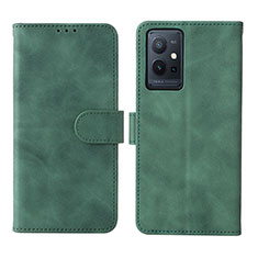 Custodia Portafoglio In Pelle Cover con Supporto L01Z per Vivo Y30 5G Verde