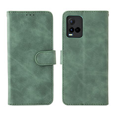 Custodia Portafoglio In Pelle Cover con Supporto L01Z per Vivo Y32 4G Verde