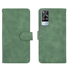 Custodia Portafoglio In Pelle Cover con Supporto L01Z per Vivo Y51A Verde