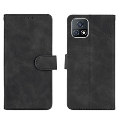 Custodia Portafoglio In Pelle Cover con Supporto L01Z per Vivo Y72 India Nero