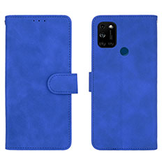 Custodia Portafoglio In Pelle Cover con Supporto L01Z per Wiko View5 Plus Blu