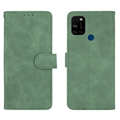 Custodia Portafoglio In Pelle Cover con Supporto L01Z per Wiko View5 Verde