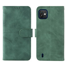 Custodia Portafoglio In Pelle Cover con Supporto L01Z per Wiko Y82 Verde