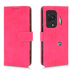 Custodia Portafoglio In Pelle Cover con Supporto L01Z per Xiaomi Black Shark 5 Pro 5G Rosa Caldo