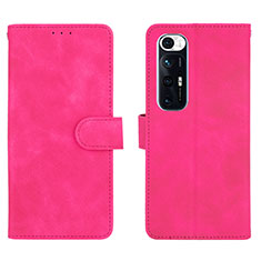 Custodia Portafoglio In Pelle Cover con Supporto L01Z per Xiaomi Mi 10S 5G Rosa Caldo