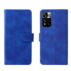 Custodia Portafoglio In Pelle Cover con Supporto L01Z per Xiaomi Mi 11i 5G (2022) Blu