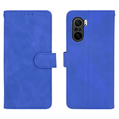 Custodia Portafoglio In Pelle Cover con Supporto L01Z per Xiaomi Mi 11i 5G Blu