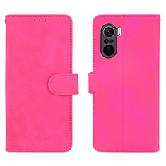 Custodia Portafoglio In Pelle Cover con Supporto L01Z per Xiaomi Mi 11i 5G Rosa Caldo