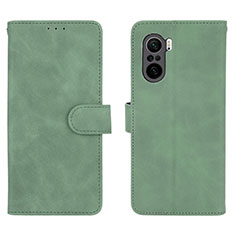 Custodia Portafoglio In Pelle Cover con Supporto L01Z per Xiaomi Mi 11i 5G Verde