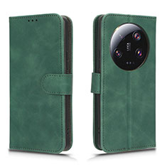 Custodia Portafoglio In Pelle Cover con Supporto L01Z per Xiaomi Mi 13 Ultra 5G Verde