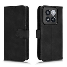 Custodia Portafoglio In Pelle Cover con Supporto L01Z per Xiaomi Mi 14 Pro 5G Nero