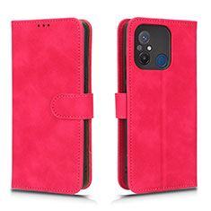 Custodia Portafoglio In Pelle Cover con Supporto L01Z per Xiaomi Poco C55 Rosa Caldo