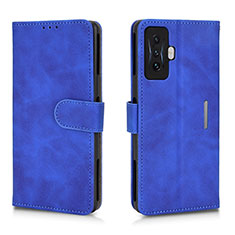 Custodia Portafoglio In Pelle Cover con Supporto L01Z per Xiaomi Poco F4 GT 5G Blu