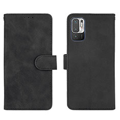 Custodia Portafoglio In Pelle Cover con Supporto L01Z per Xiaomi POCO M3 Pro 5G Nero