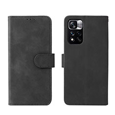 Custodia Portafoglio In Pelle Cover con Supporto L01Z per Xiaomi Poco M4 Pro 5G Nero