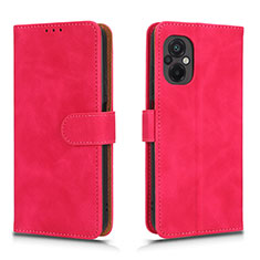Custodia Portafoglio In Pelle Cover con Supporto L01Z per Xiaomi Poco M5 4G Rosa Caldo