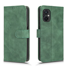 Custodia Portafoglio In Pelle Cover con Supporto L01Z per Xiaomi Poco M5 4G Verde