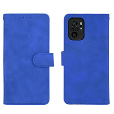 Custodia Portafoglio In Pelle Cover con Supporto L01Z per Xiaomi Poco M5S Blu