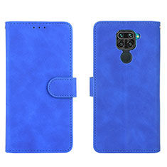 Custodia Portafoglio In Pelle Cover con Supporto L01Z per Xiaomi Redmi 10X 4G Blu