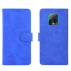 Custodia Portafoglio In Pelle Cover con Supporto L01Z per Xiaomi Redmi 10X Pro 5G Blu