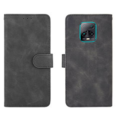 Custodia Portafoglio In Pelle Cover con Supporto L01Z per Xiaomi Redmi 10X Pro 5G Nero
