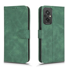 Custodia Portafoglio In Pelle Cover con Supporto L01Z per Xiaomi Redmi 11 Prime 4G Verde