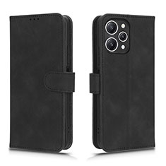 Custodia Portafoglio In Pelle Cover con Supporto L01Z per Xiaomi Redmi 12 4G Nero