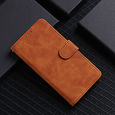 Custodia Portafoglio In Pelle Cover con Supporto L01Z per Xiaomi Redmi 9 Prime India Marrone