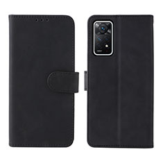 Custodia Portafoglio In Pelle Cover con Supporto L01Z per Xiaomi Redmi Note 11 Pro 5G Nero