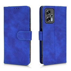 Custodia Portafoglio In Pelle Cover con Supporto L01Z per Xiaomi Redmi Note 11T Pro 5G Blu