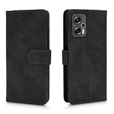 Custodia Portafoglio In Pelle Cover con Supporto L01Z per Xiaomi Redmi Note 11T Pro 5G Nero